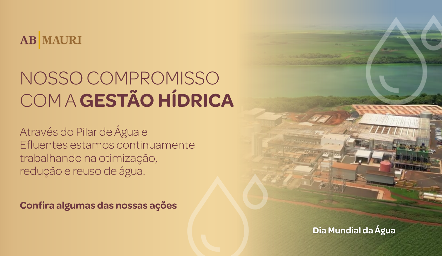 Novos processos na AB Mauri reduzem o consumo de água